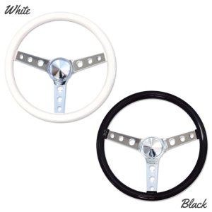 Photo2: MOONEYES ORIGINAL Classic Style Vinyl Grip Steering Wheel 34cm(13.5")