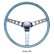 Photo4: MOONEYES ORIGINAL California Metal Flake 4-Holes Finger Grip Steering Wheel 38cm (15") (4)