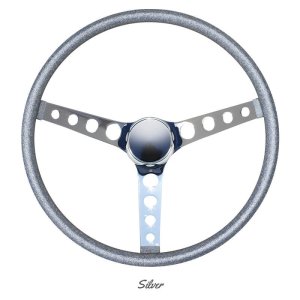 Photo5: MOONEYES ORIGINAL California Metal Flake 4-Holes Finger Grip Steering Wheel 38cm (15")