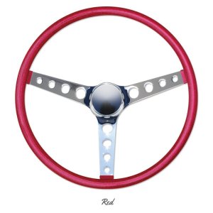 Photo6: MOONEYES ORIGINAL California Metal Flake 4-Holes Finger Grip Steering Wheel 38cm (15")