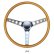 Photo8: MOONEYES ORIGINAL California Metal Flake 4-Holes Finger Grip Steering Wheel 38cm (15") (8)