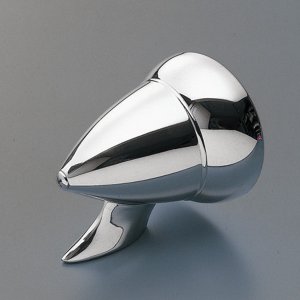 Photo1: Bullet Style Chromed Mirror