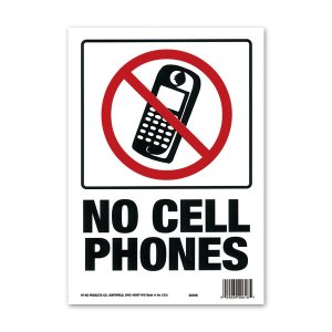 Photo1: NO CELL PHONES