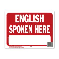 ENGLISH SPOKEN HERE
