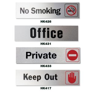 Photo1: Metal Sign Plate Sticker