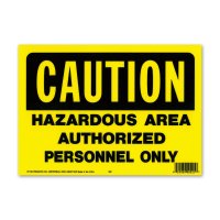 CAUTION HAZARD AREA