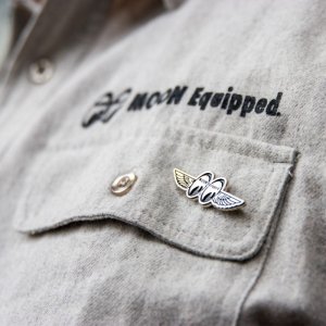 Photo1: Hat Pin Fly with MOON