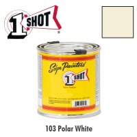 Polar White 103 - 1 Shot Paint Lettering Enamels 237ml