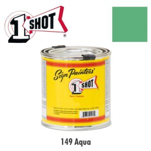 Photo1: Aqua 149 - 1 Shot Paint Lettering Enamels 237ml