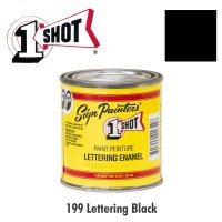 Lettering Black 199 - 1 Shot Paint Lettering Enamels 237ml
