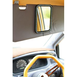 Photo7: Small Clip-on Visor Mirror Diamonds