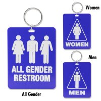 Restroom Tag with Ring