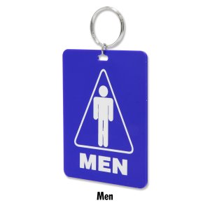 Photo4: Restroom Tag with Ring