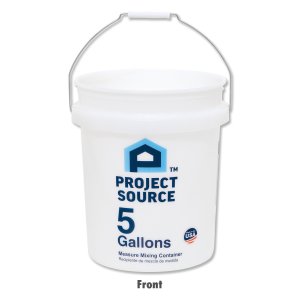 Photo1: Project Source Bucket 5 Gallons / White with Measure