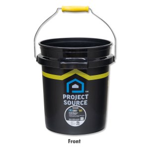 Photo1: Project Source Bucket 5 Gallons / Black
