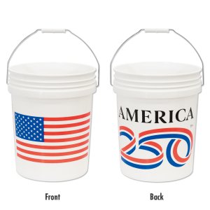 Photo1: Stars & Stripes Bucket 5 Gallons