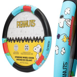 Photo1: SNOOPY Peanuts Doghouse Steering Wheel Cover