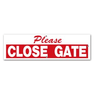 Photo1: Please CLOSE GATE