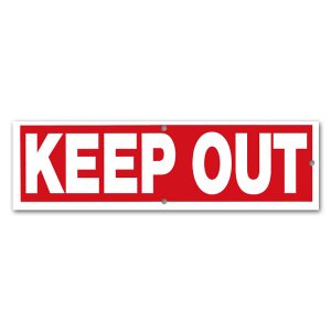 Photo1: KEEP OUT