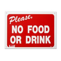 NO FOOD OR DRINKS