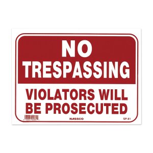 Photo1: NO TRESPASSING