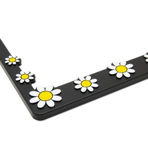 Photo3: Raised Daisy License Plate Frame