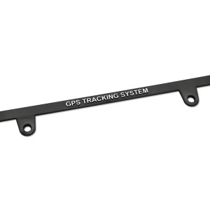 Photo2: Raised WARNING Security GPS TRACKING SYSTEM License Plate Frame (Slim Type)