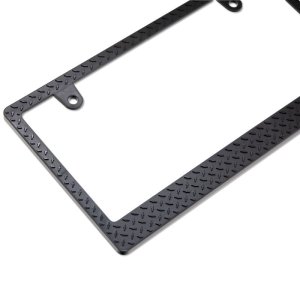 Photo2: Raised Diamond Plate License Plate Frame