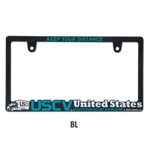 Photo4: Raised USCV Logo License Plate Frame for JPN size