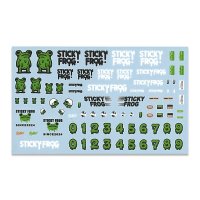 1/64 Diecast Car Decals Sticky Frog Assort