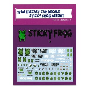Photo2: 1/64 Diecast Car Decals Sticky Frog Assort