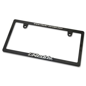 Photo2: Raised TRUST GReddy Logo License Plate Frame (Chrome) JPN size