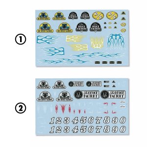Photo1: 1/64 Diecast Car Decals Deuce Factory Assort
