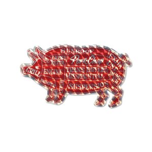 Photo2: PORKCHOP Hologram Pork Sticker