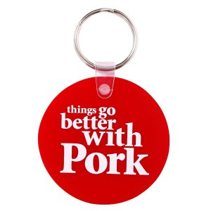 Photo2: PORKCHOP Circle Logo Key Ring