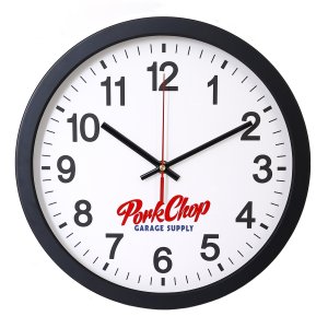 Photo1: PORKCHOP Script Logo Wall Clock
