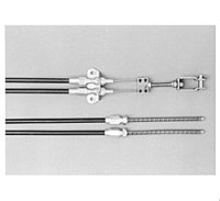 LOKAR Trans mount Brake Cables Stainless Housing