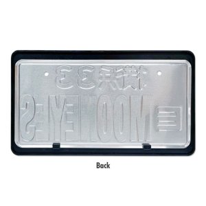 Photo3: Std. License Plate Frame Black Plain 【MG058】