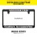 Photo1: Std. Custom License Plate Frame Black【MG058】 (1)