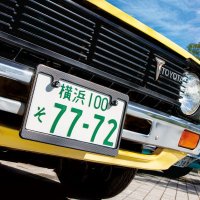 Std. License Plate Frame Carbon Fiber Look Plain 【MG058】