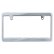 Photo2: Std. License Plate Frame Chrome Plain 【MG058】 (2)