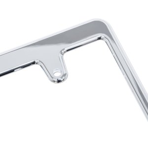 Photo5: Std. License Plate Frame Chrome Plain 【MG058】