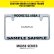 Photo1: Std. Custom License Plate Frame Chrome【MG058】 (1)