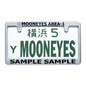 Photo2: Std. Custom License Plate Frame Chrome【MG058】