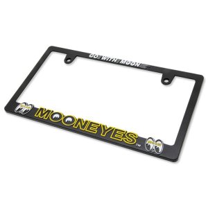 Photo7: Raised MOON Logo License Plate Frame for JPN size