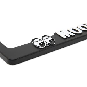 Photo3: Raised MOON Equipped Logo License Plate Frame for JPN size