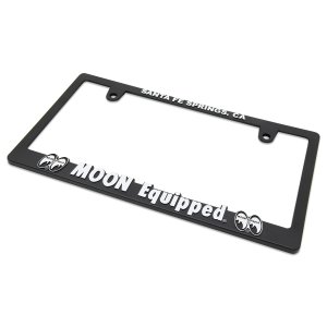 Photo5: Raised MOON Equipped Logo License Plate Frame for JPN size