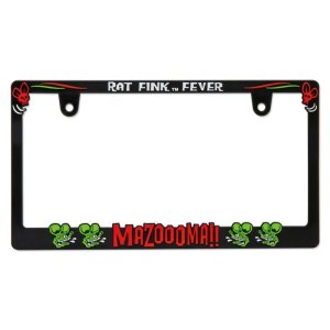 Photo2: Raised Rat Fink Face Logo License Plate Frame for JPN size