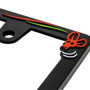Photo5: Raised Rat Fink Face Logo License Plate Frame for JPN size