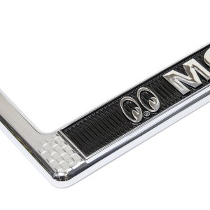 Photo6: Raised MOONEYES Logo Chrome License Plate Frame for JPN size